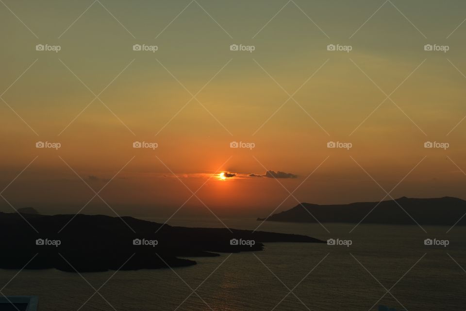 Sunset in Santorini