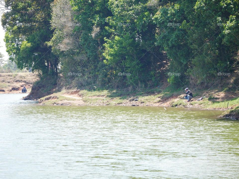 Fishing in "Madre Vieja" lagoon, La Esperanza Honduras