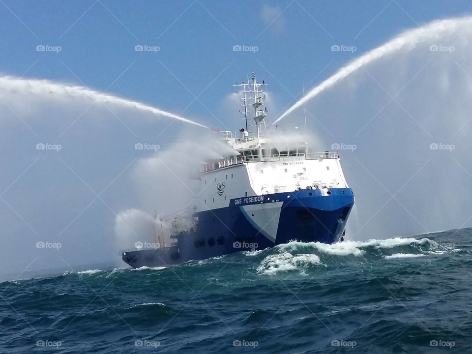 Offshore vessel, marine, maritime, fifi system, DP vessel, ship