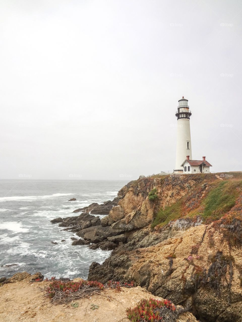 Lighthouse on rocks