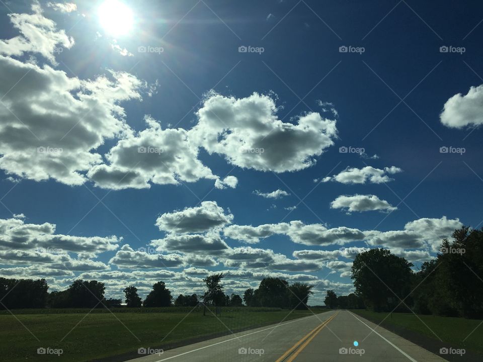 Fluffy clouds