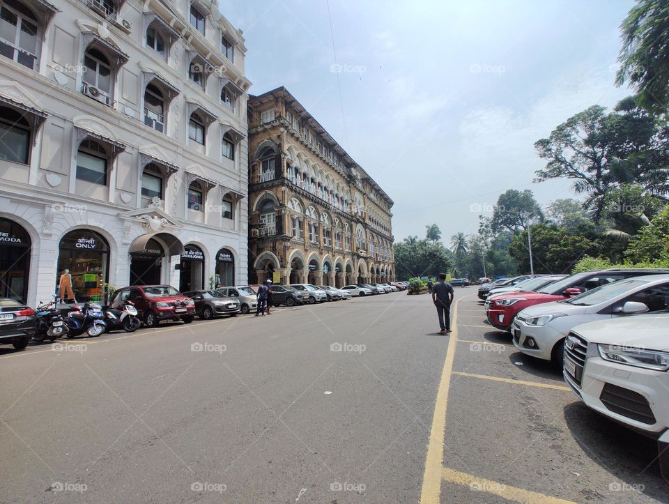 Mumbai Heritage building street view