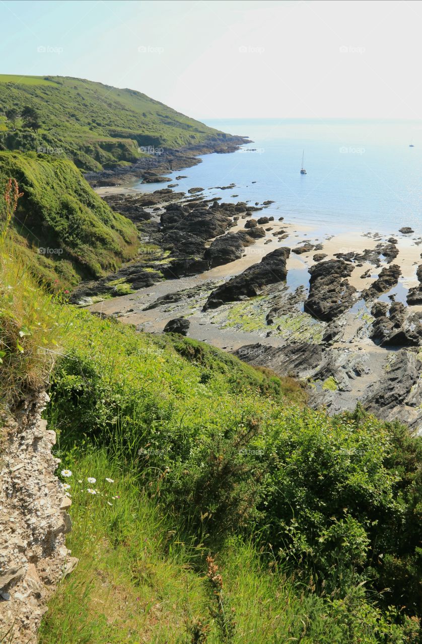 Coast line cornwall