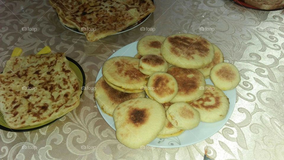 Moroccan bread served to eat in Ramadan