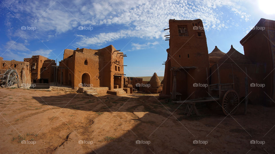 Shed-batu. The city is made of clay.