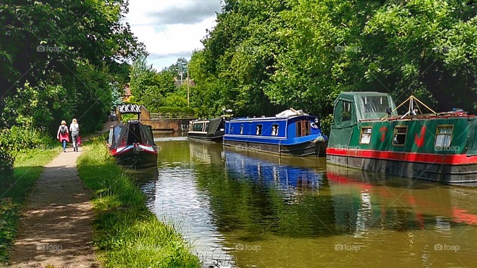 Canal. English canal on a summers day