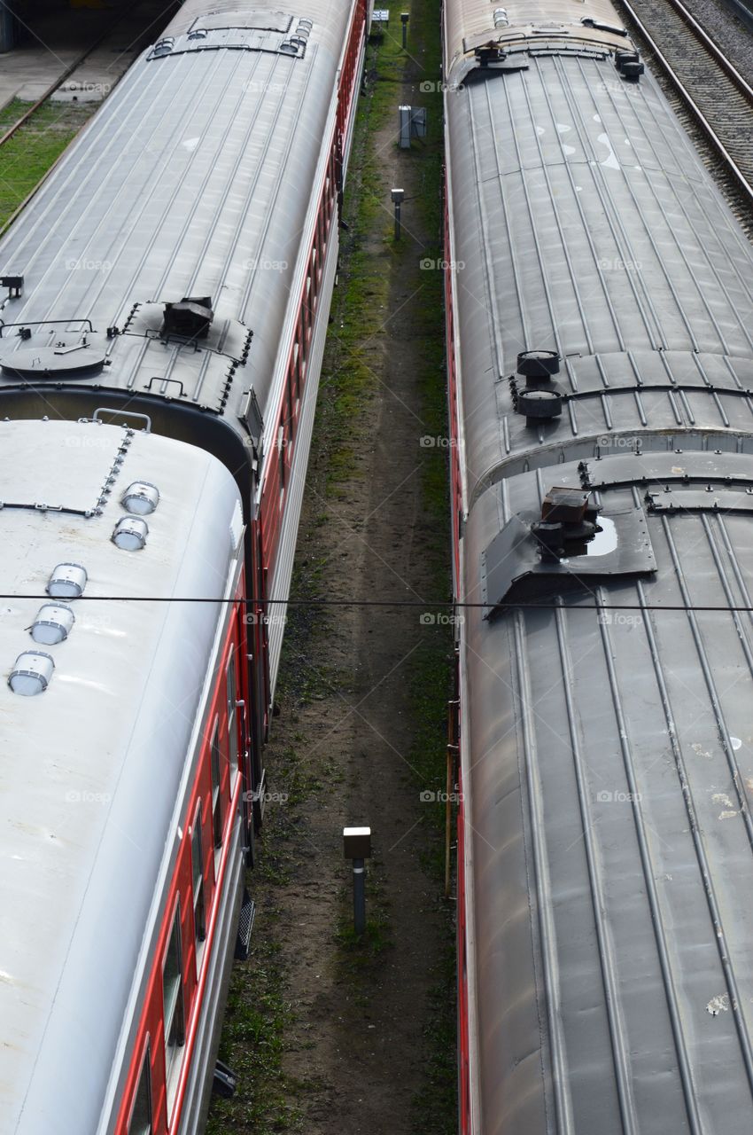 trains roofs