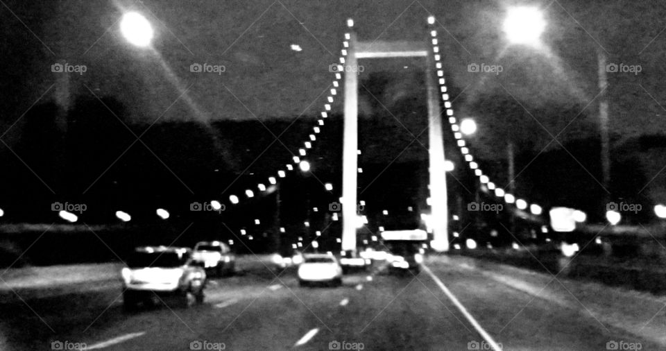 Ca. bridge in darkness