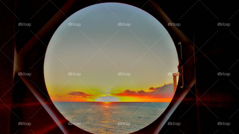 sunset's. sunset from porthole St Maarten