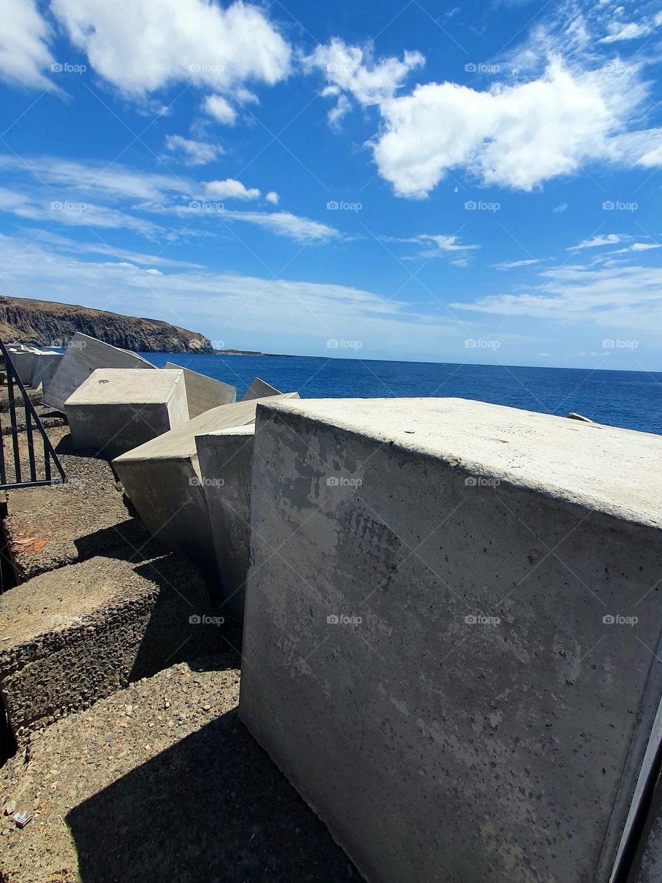 breakwater at the sea