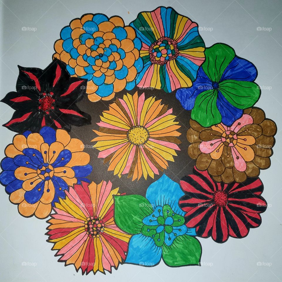 Colored colors color with pleasure