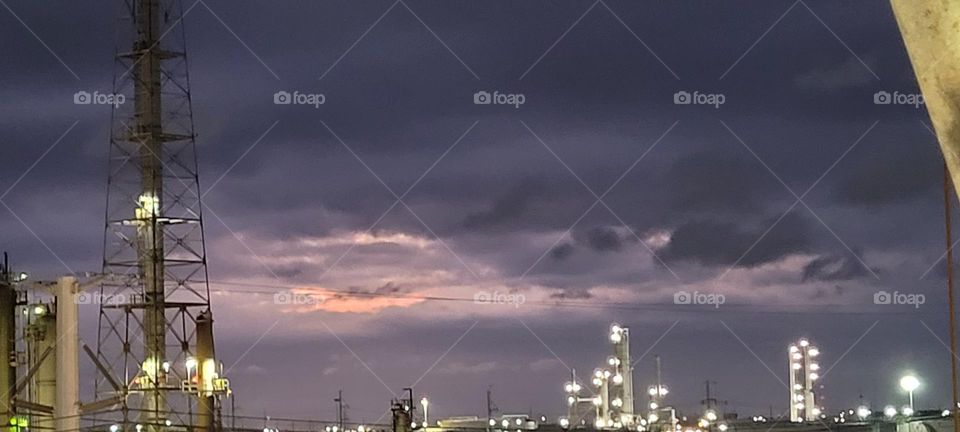 Stormy Sunset Over Corpus Christi TX 2