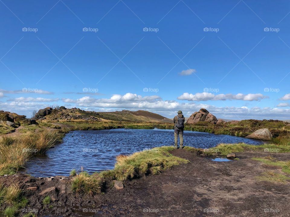 Hiking in the Peak District National Park, UK