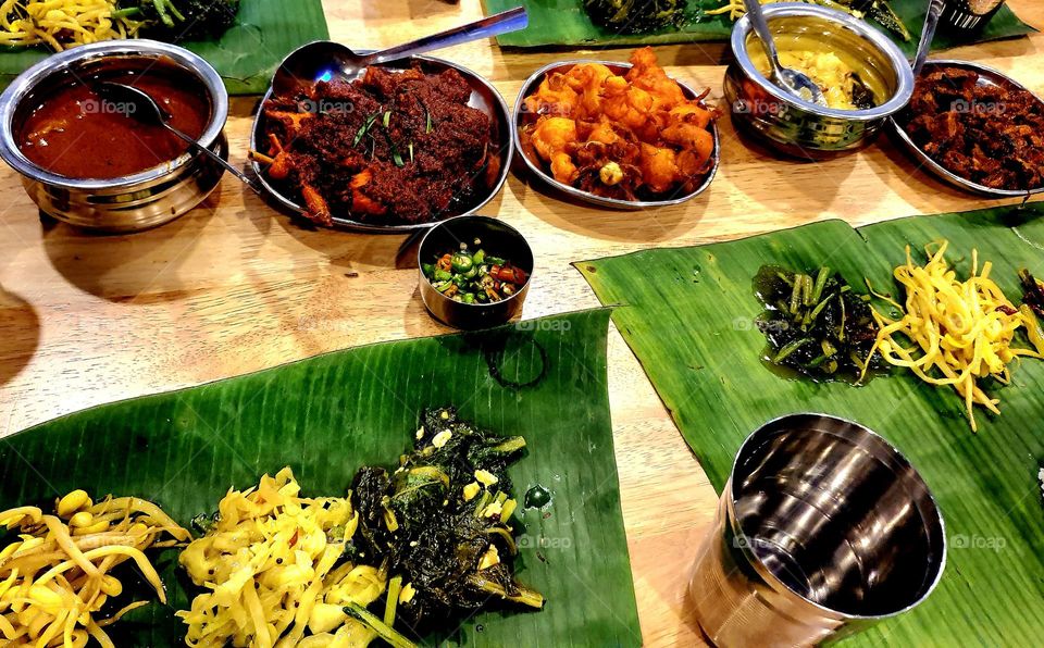 Banan Leaf Rice Dish (Nasi Daun Pisang)