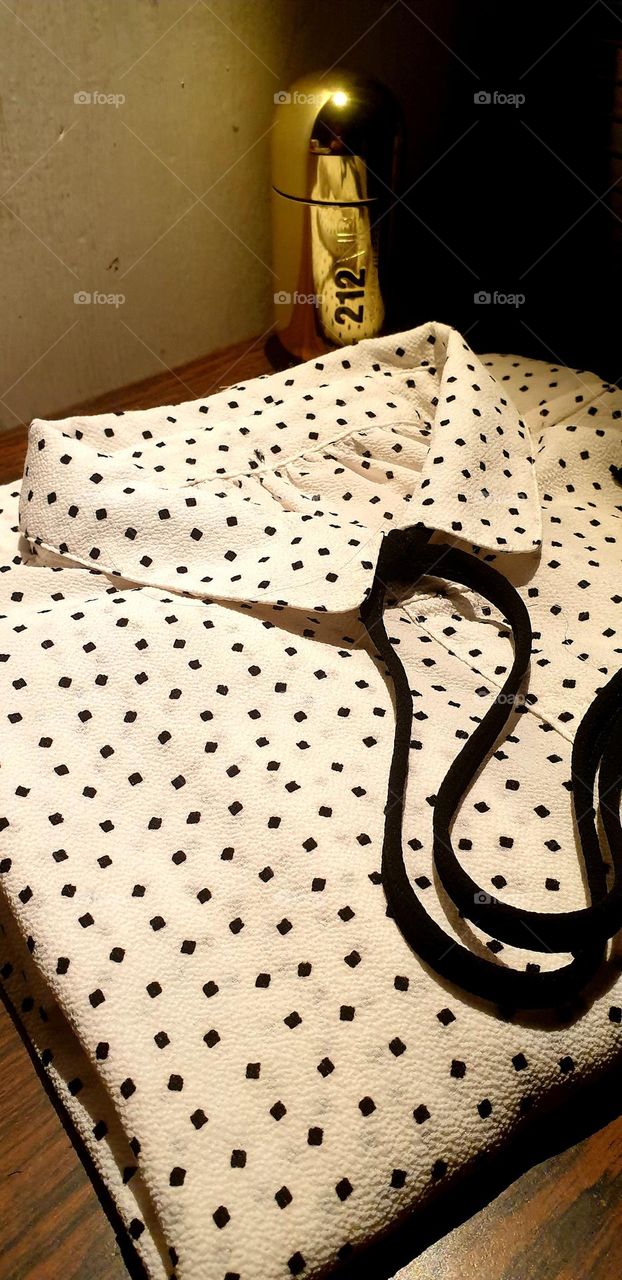 beautiful lady's shirt with very fun and elegant dot design