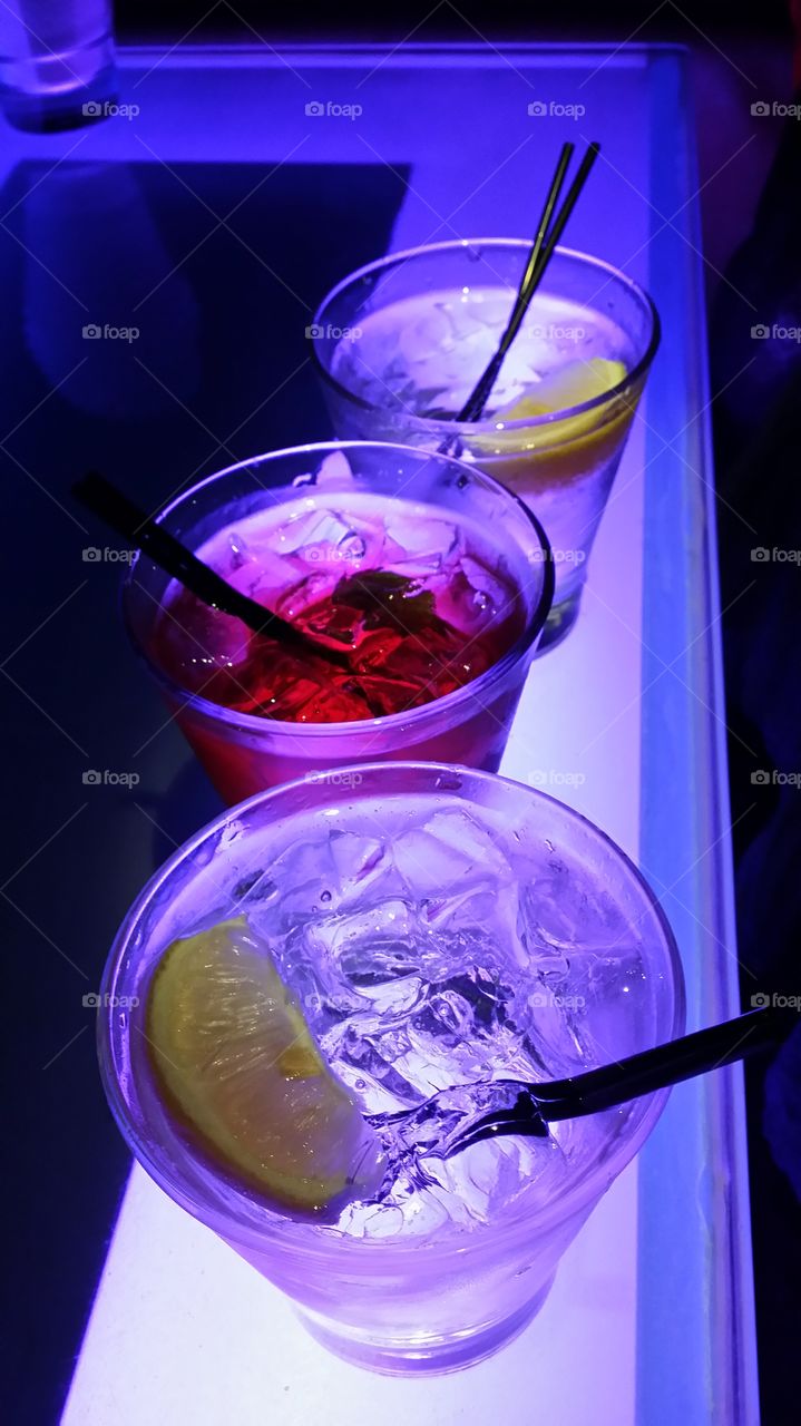 Cocktails at the Club - Hong Kong . 3 ladies on the town in Hong Kong enjoy vodka drinks
