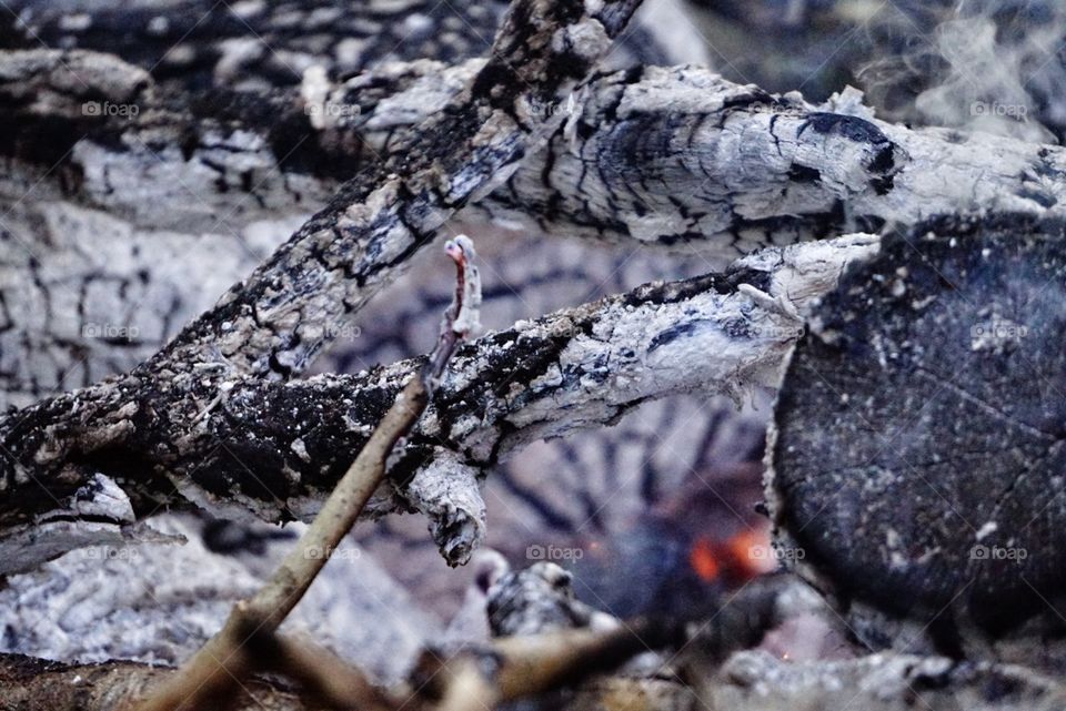 ashes from a fire