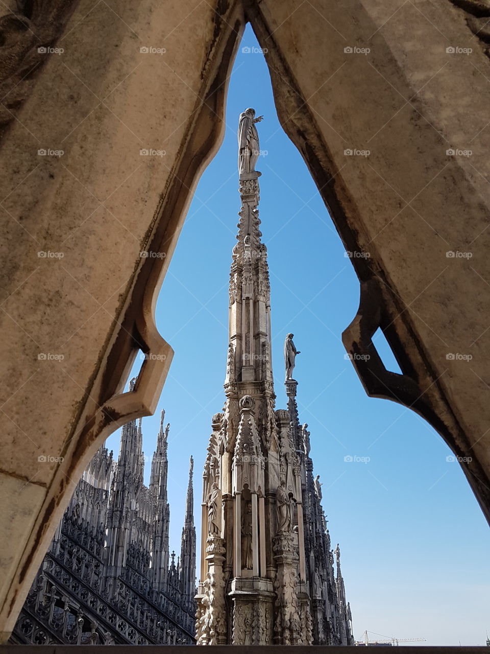 Details of gothic cathedral of Milano. Italy.