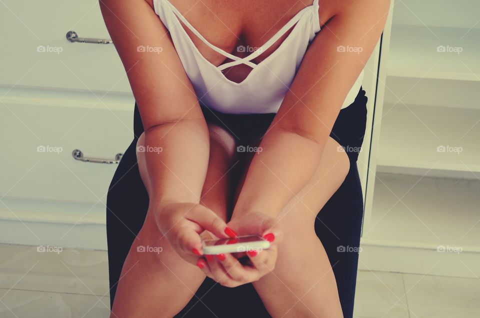 Sexy girl in the office