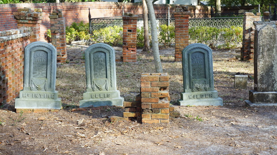 Cemetery in the gardens