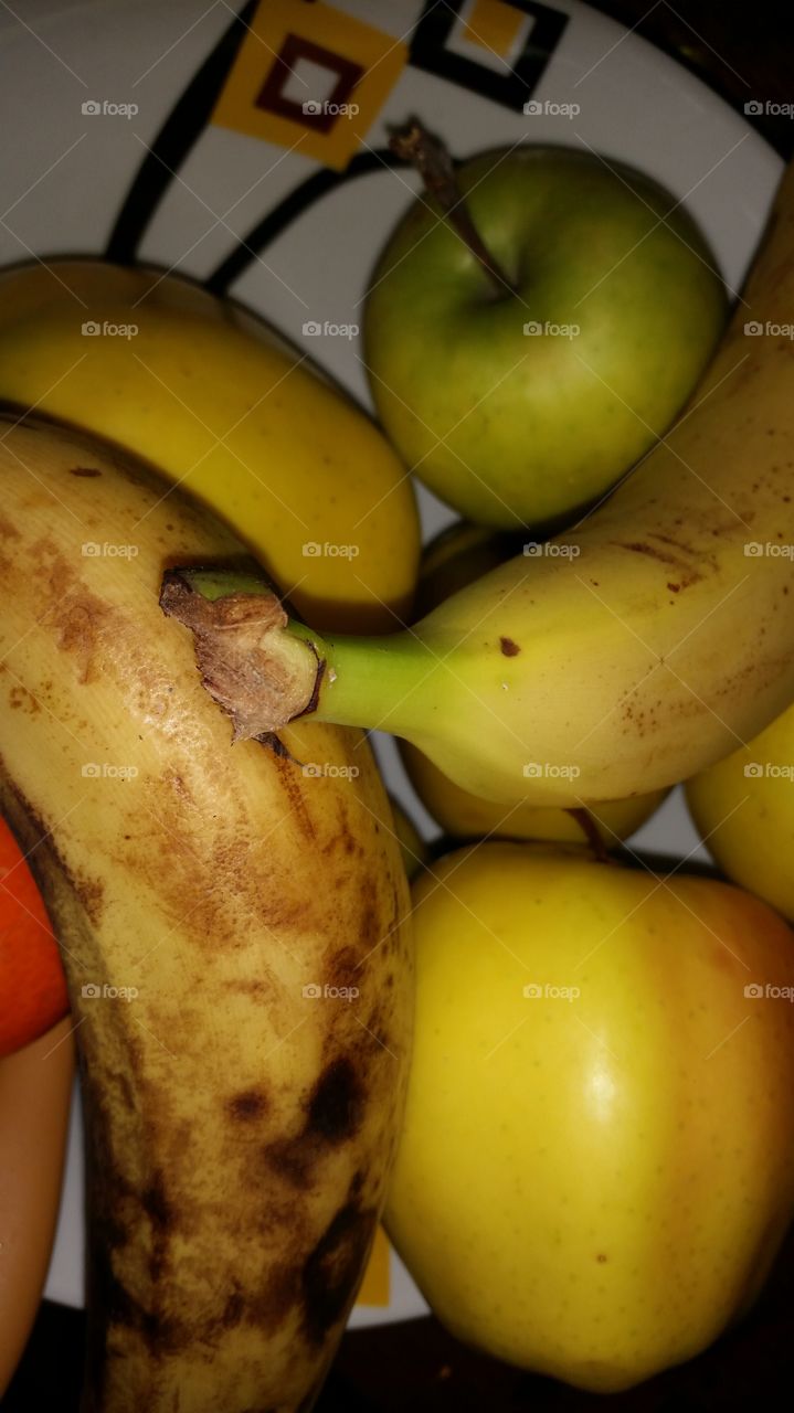 Fruit, Banana, Food, Apple, No Person