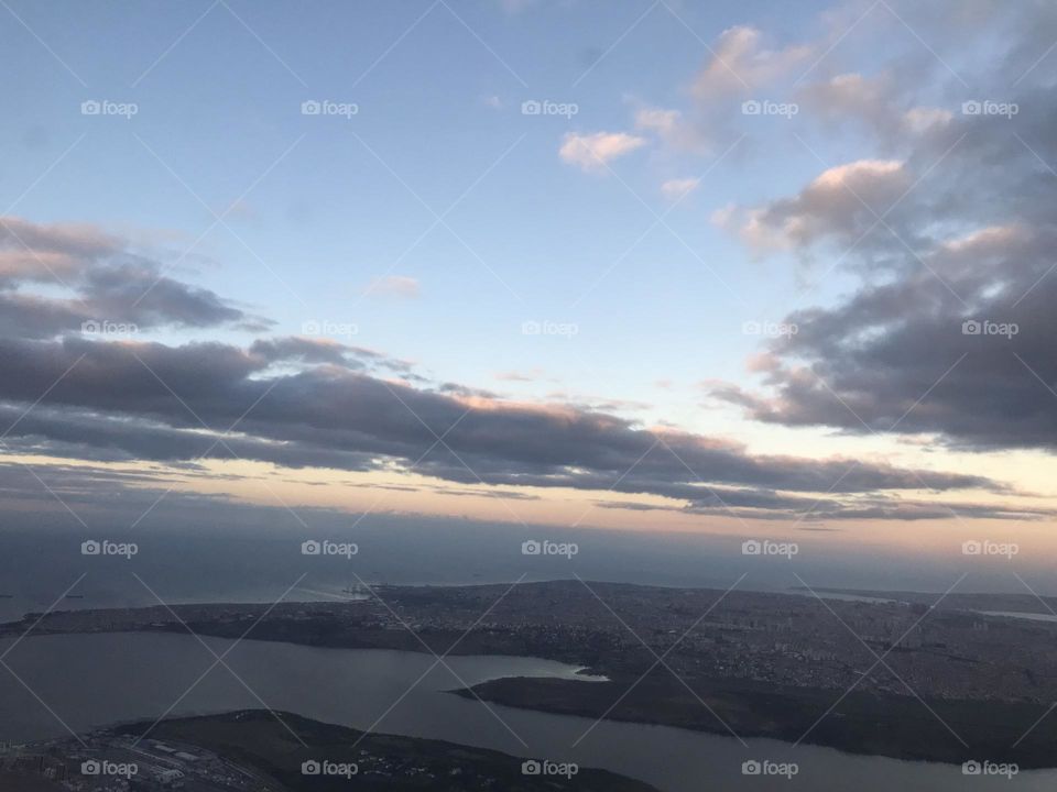 The celestial beauty of the skies - clouds like a child's dream - makes us feel extraterrestrial, like angels. Prayers might come true more up here.