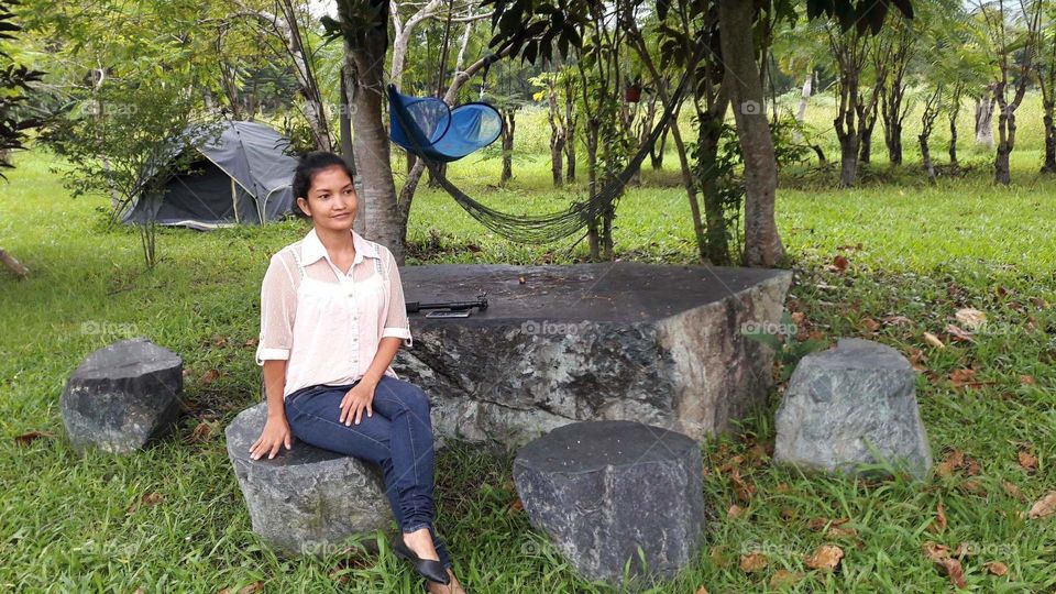 just want  to  drink relaxing tea in a beautiful tea house and camping site.sit back while waiting