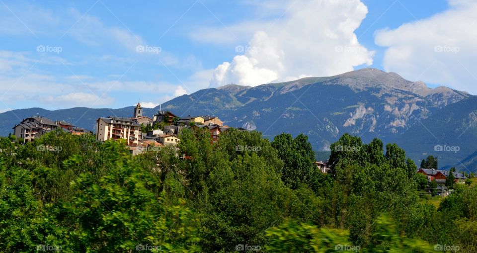 Catalonian pueblos in the foothills of the Pyrenees