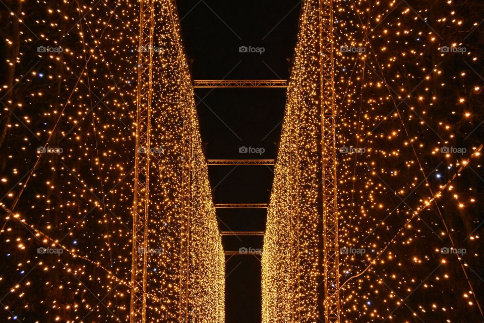 Christmas, Winter, Shining, Gold, Abstract