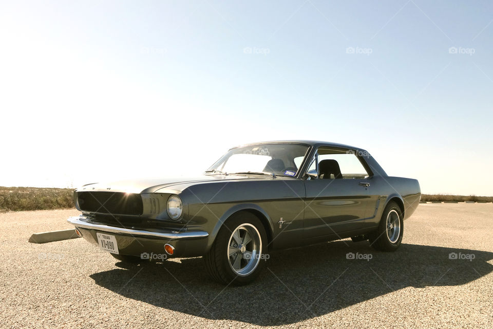 1965 mustang grey