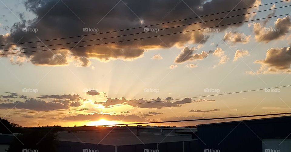 Beautiful sunset (Facebook ad size)