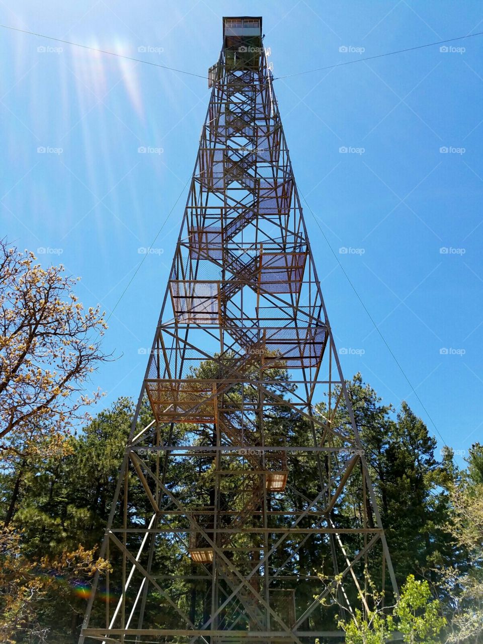 Fire Lookout Tower on the Mogollon Rim in Arizona.