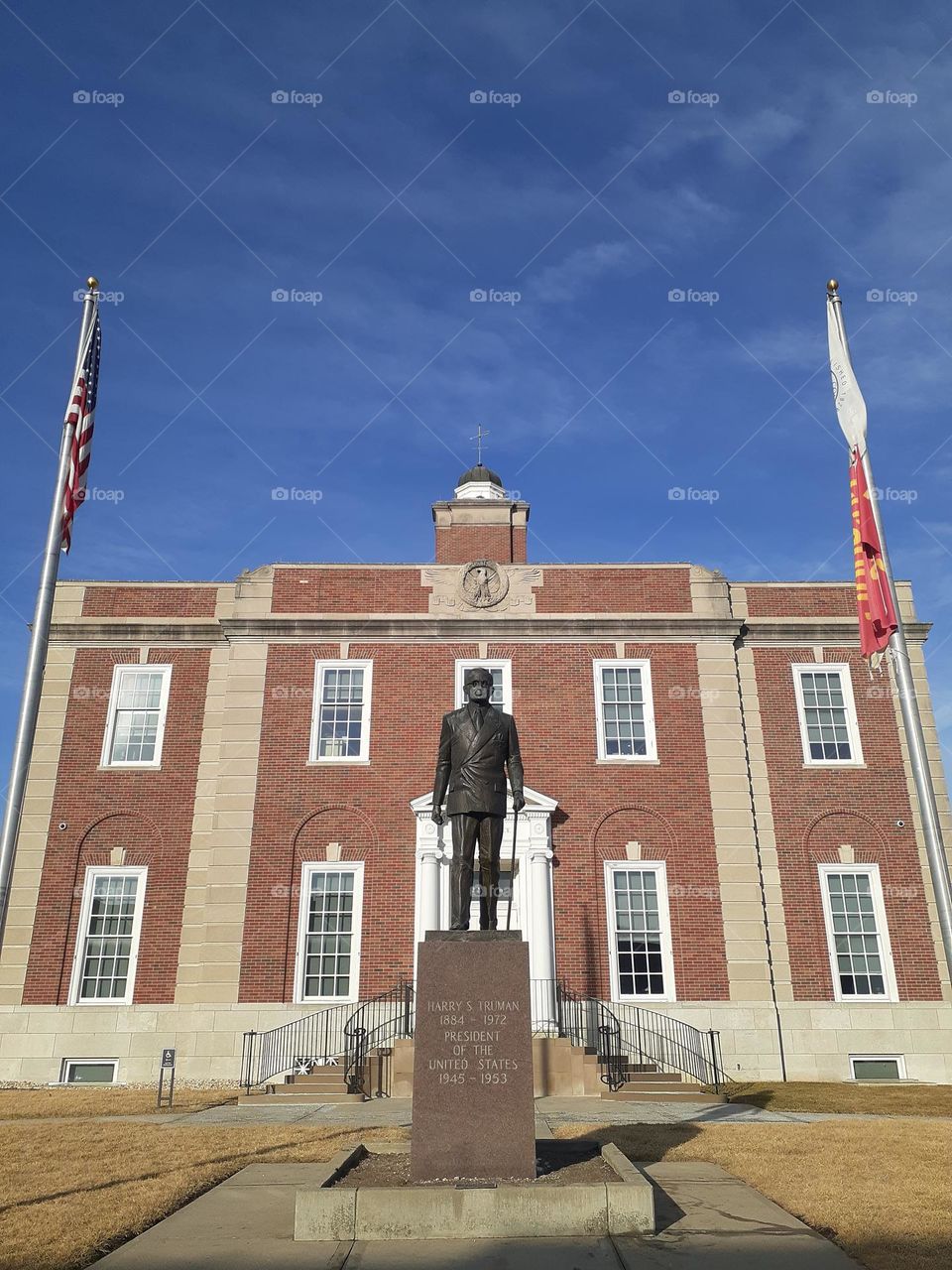 Harry Truman Statue at the Courthouse