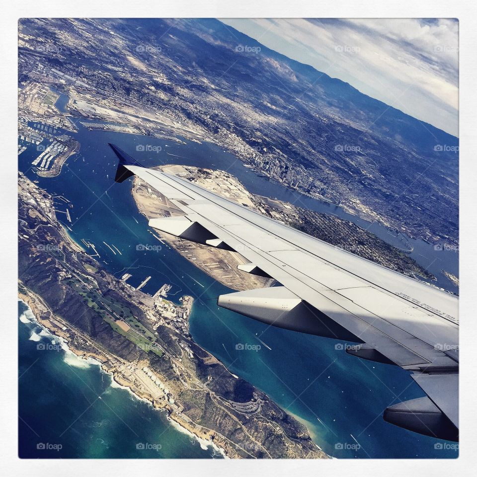 In Plane View: San Diego. In Plane View: San Diego