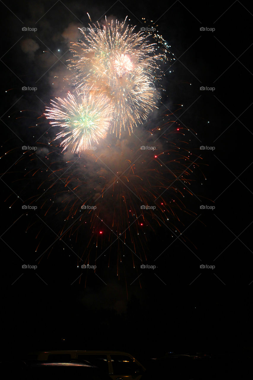 Fireworks, holiday, lights, flicker, splash, celebration, joy, sky, black sky, bright lights against the black sky, night, summer, night sky,
Bright lights of the salute against the black sky