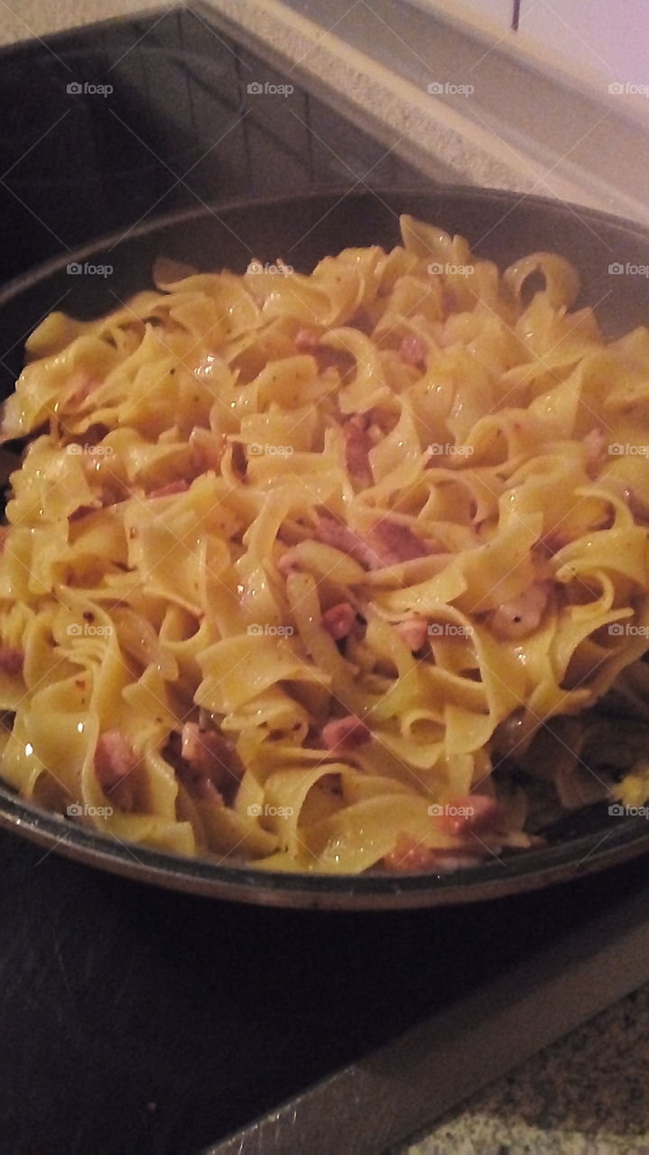 Noodles and Bacon