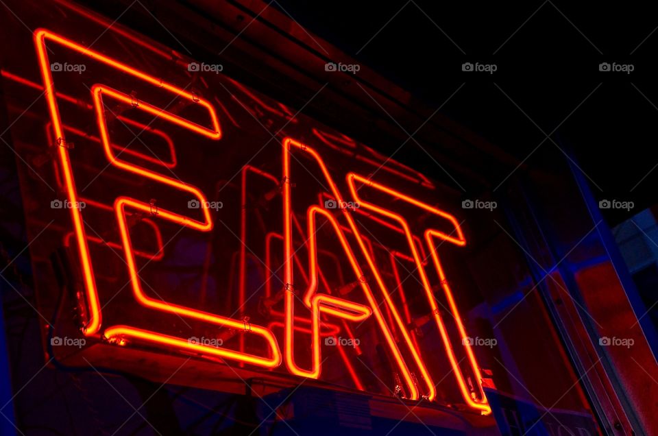 Eat neon sign