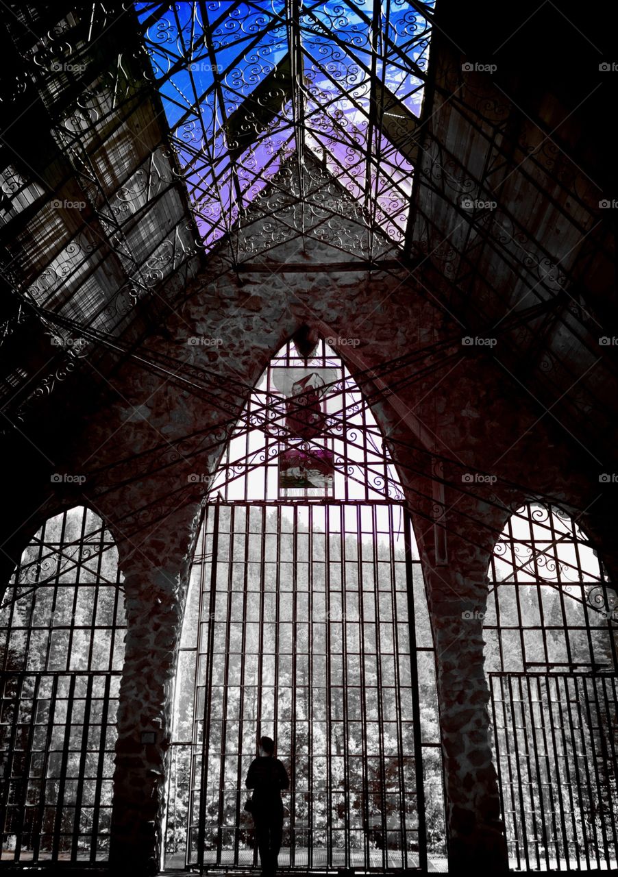 Gothic windows blue dream