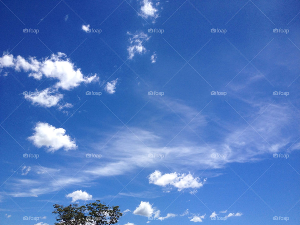 Summer Sky with Clouds