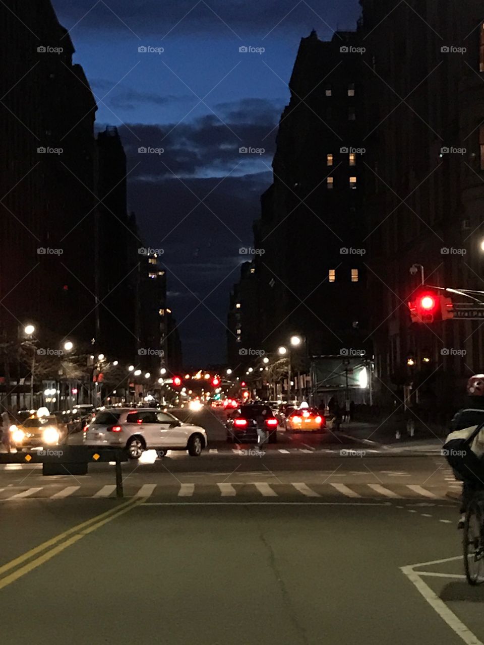 NYC,  evening lights