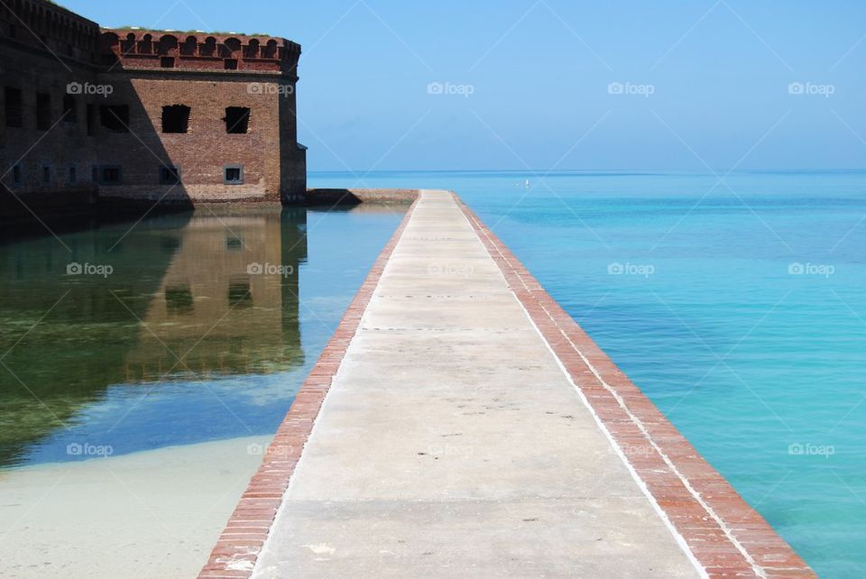 Dry Tortugas wall water