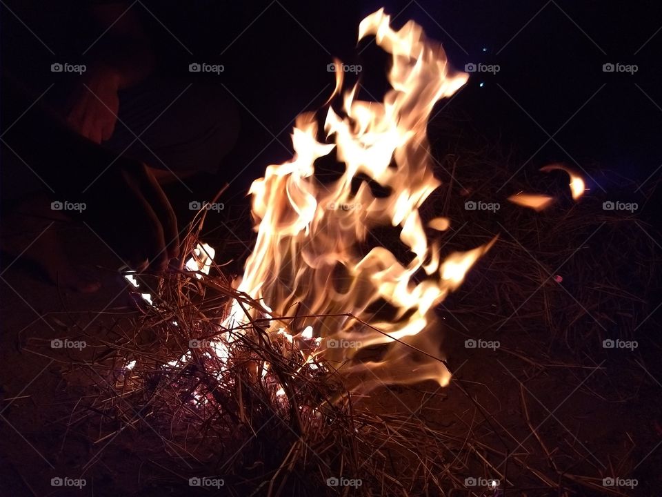 Flame, Hot, Heat, Bonfire, Campfire