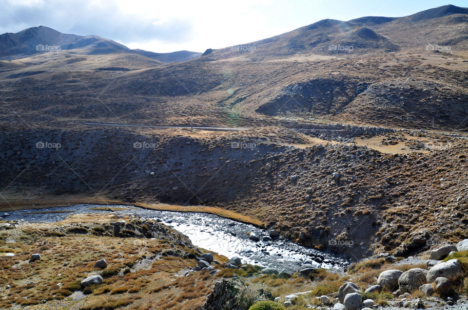 Landscape, No Person, Mountain, Volcano, Water