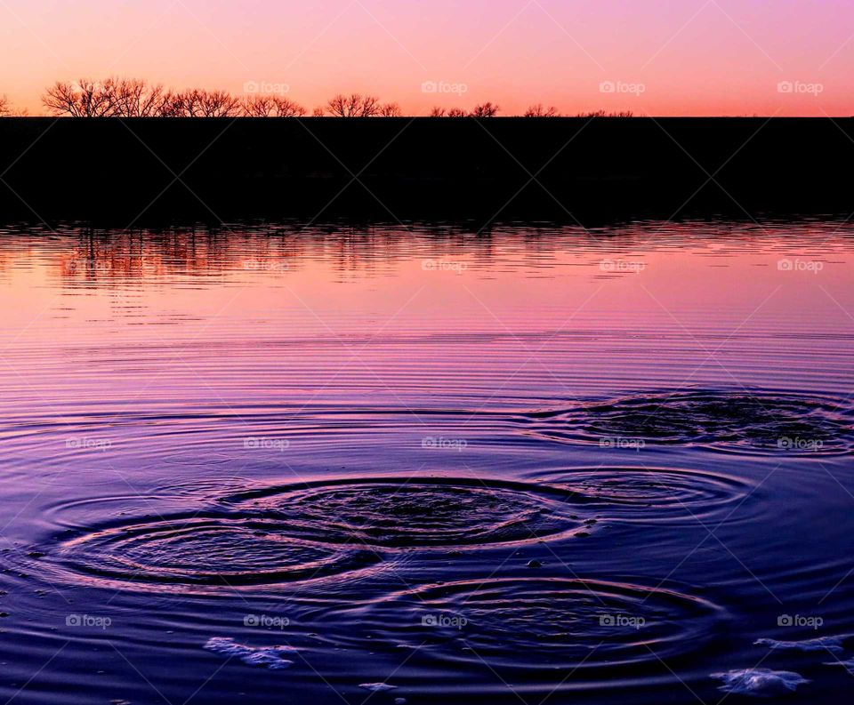 Reflection, Lake, Water, River, Sunset