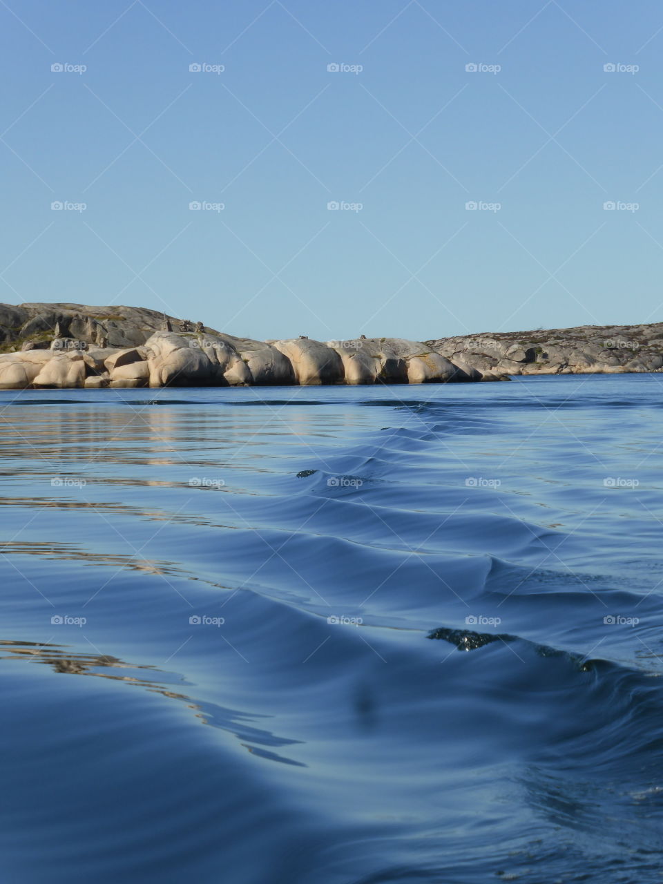 Idyllic blue sea