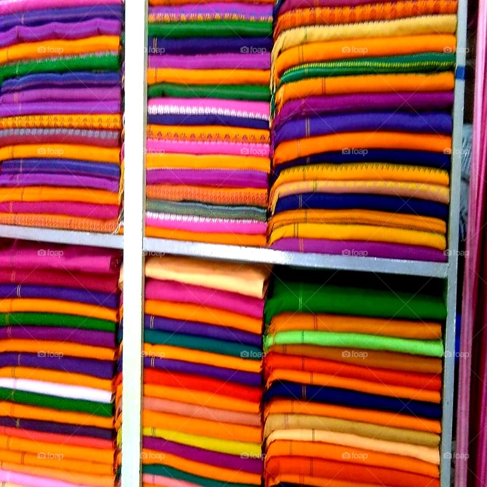 Colour love, all colour handmade cloths have in store. cloths store.
