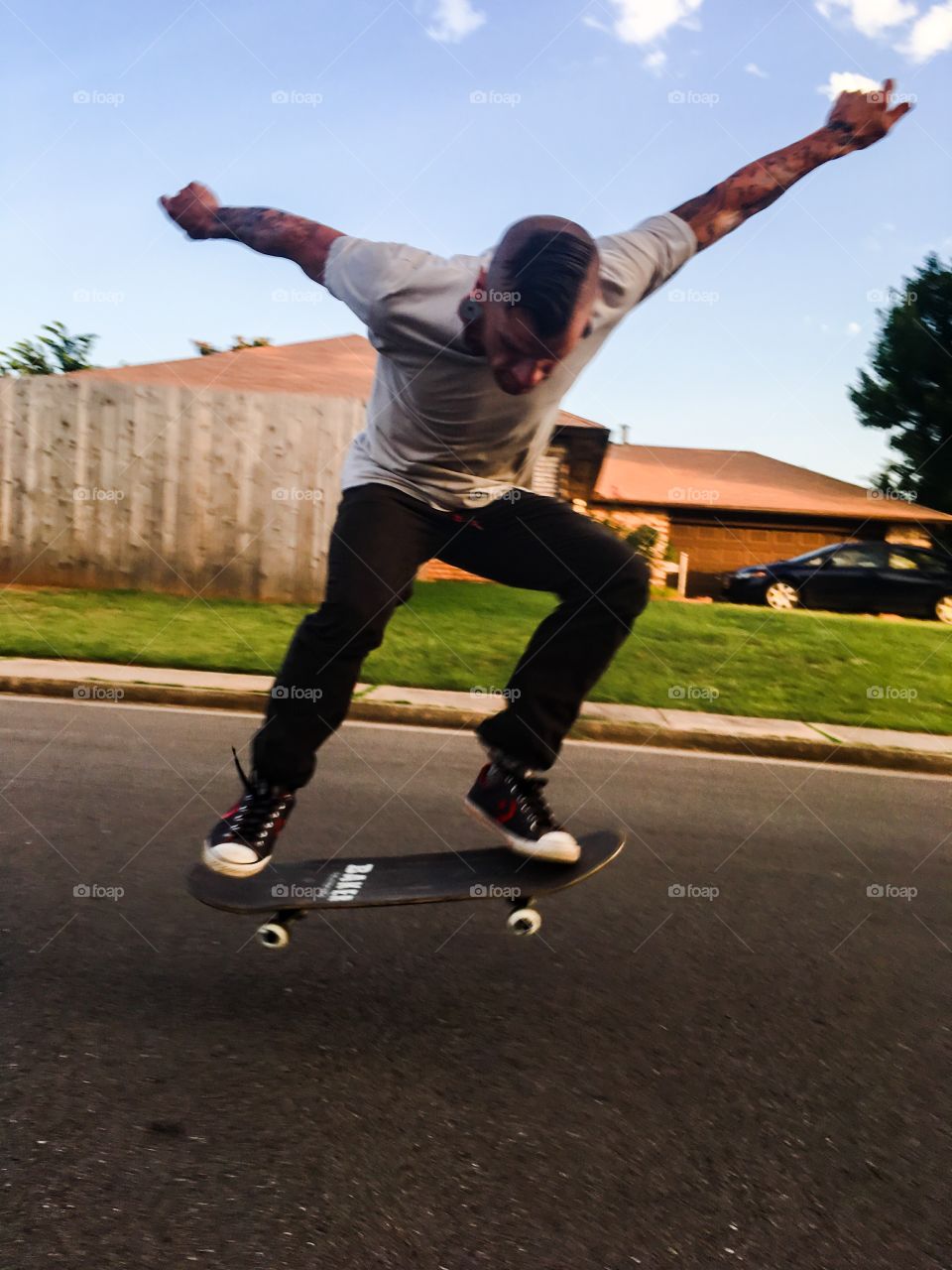 Skateboarding Ollie