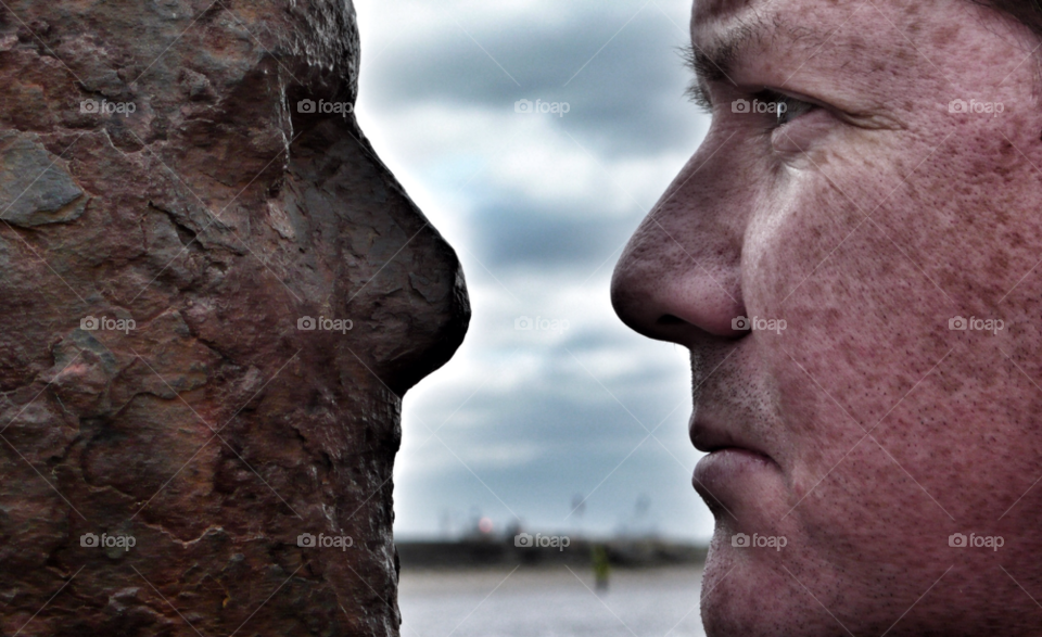 face to face face statue eye by pandahat