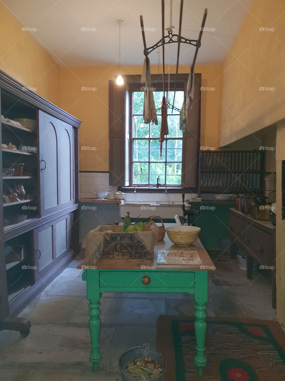 Stately home scullery in Yorkshire