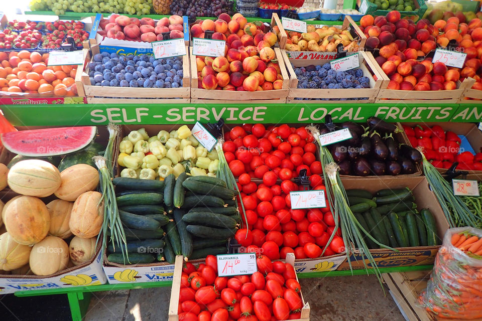 Market, Stall, Sale, Fruit, Grow